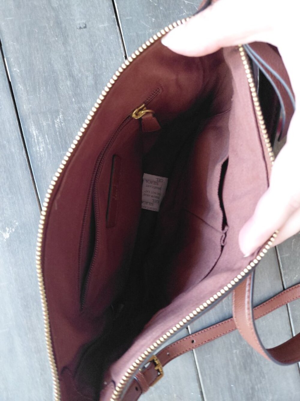 Frye brown leather buckle crossbody bag New - Picture 3 of 7